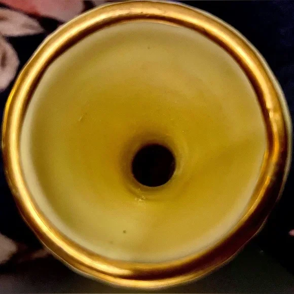 2 Ceramic Vases Between8-10”Used Condition w/24kt Art/Chokin-Beautiful/Different - Picture 7 of 16